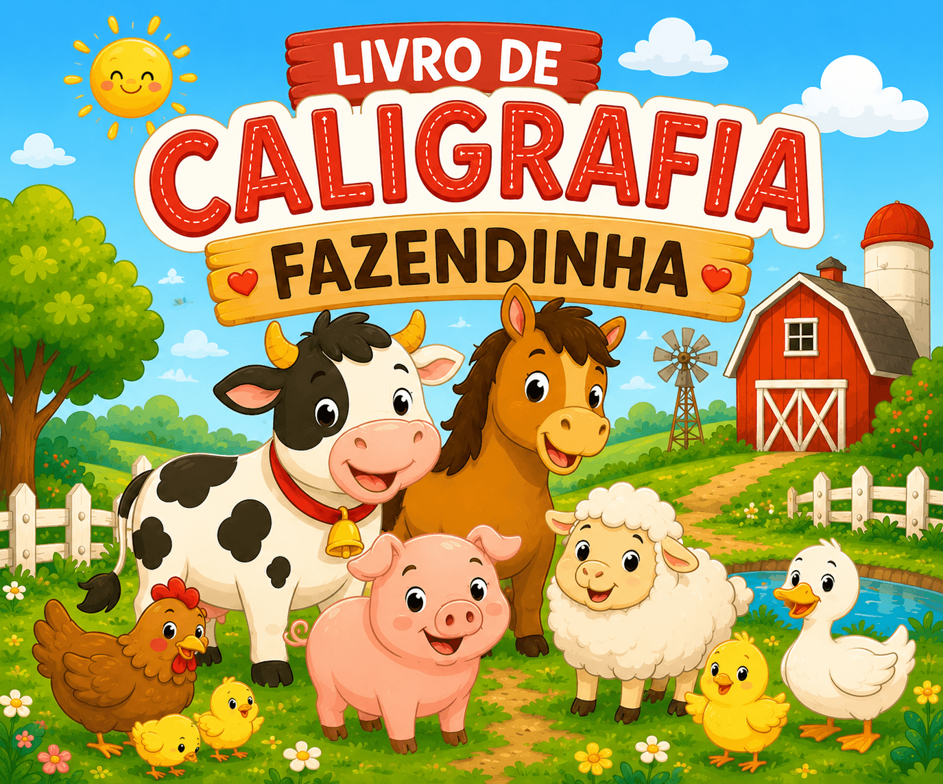 Livro de Caligrafia Fazendinha