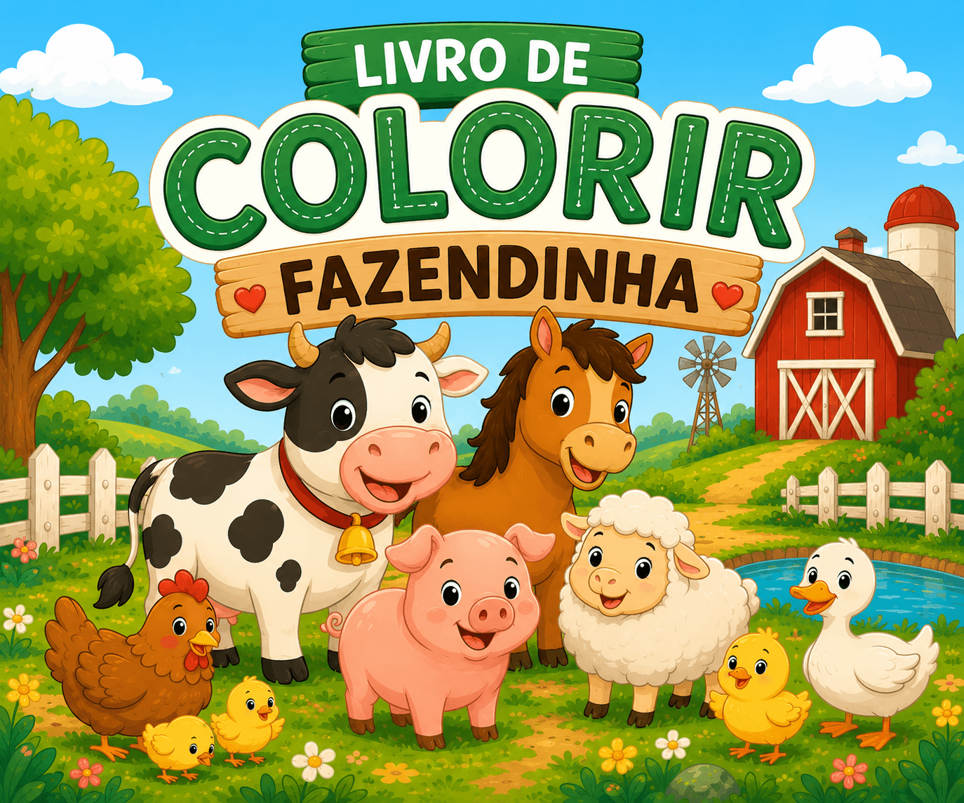 Livro de Colorir Fazendinha