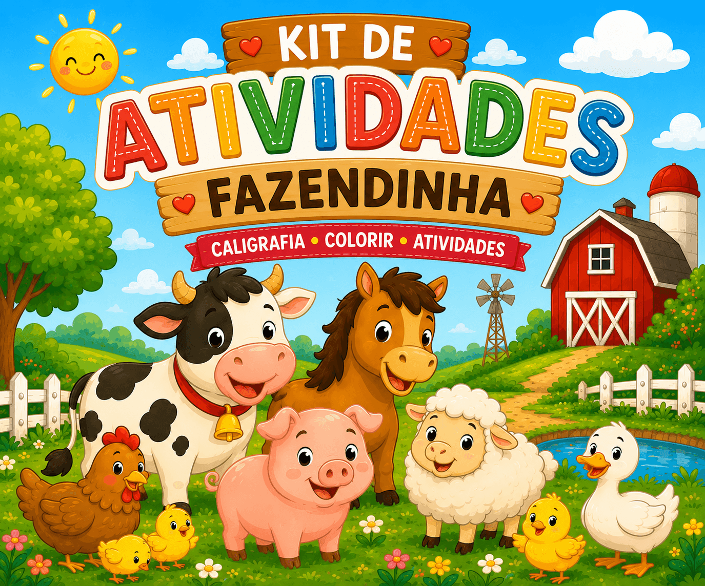 Pack do Tema Completo Fazendinha